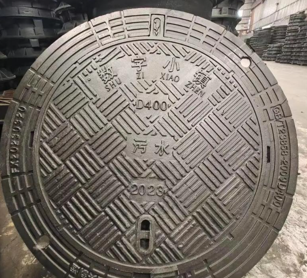 镇平球墨铸铁防沉降井盖展示